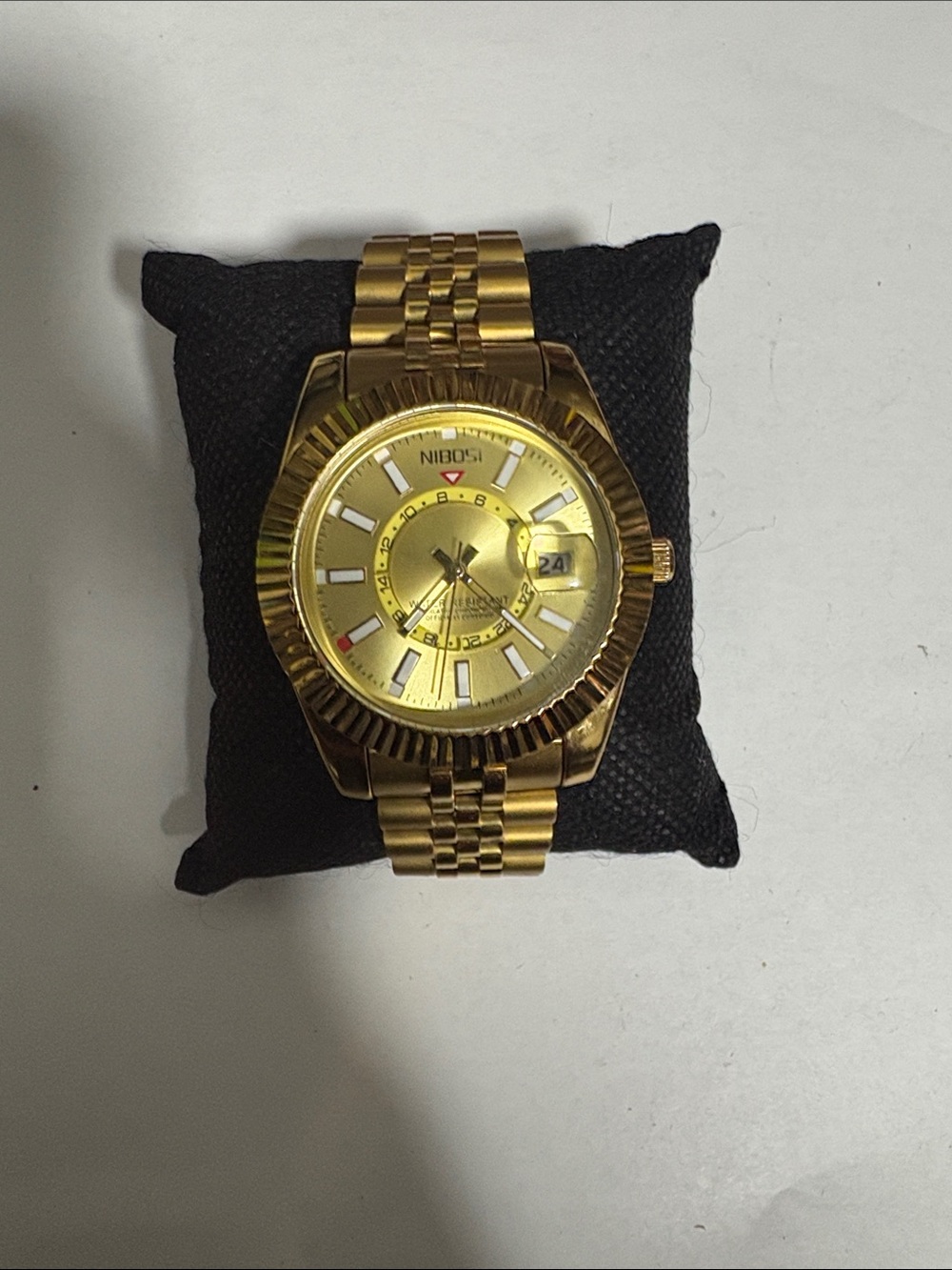 Gold-Tone Men's Stainless Steel Watch - Gold Dial